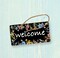 Decorations for Home Welcome Sign for Front Door Wooden Hanging Wall Sign,Decoration for Home Front Door,5.1x10 inches